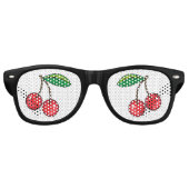 Rockabilly 1950 Rode Kersen Retro Zonnebril (Voorkant)