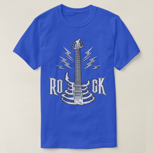 Rockabilly 1950s Sock Hop Skeleton Rock N Roll T-shirt (Design voorkant)