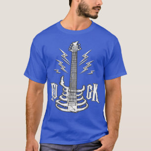 Rockabilly 1950s Sock Hop Skeleton Rock N Roll T-shirt