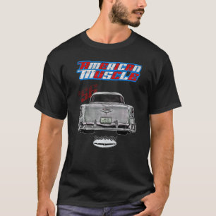 Rockabilly 1956 Fifties Bel Air Belair Tailfins pe T-shirt