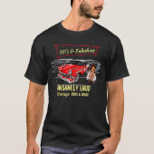 Rockabilly 50's en Fabulous Red Car Rod Music T-shirt (Voorkant)