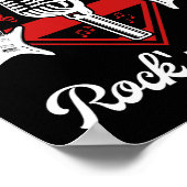 Rockabilly 50s Rock en Roll Music Poster (Hoek)