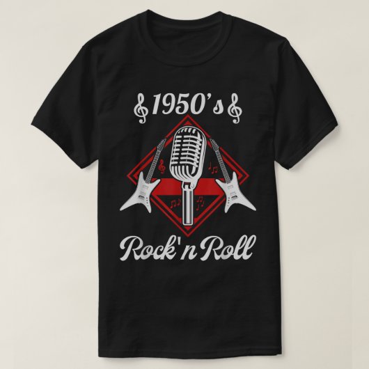 Rockabilly 50s Rock en Roll Music T-shirt (Design voorkant)