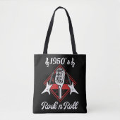 Rockabilly 50s Rock en Roll Music Tote Bag (Voorkant)
