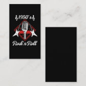 Rockabilly 50s Rock en Roll Music Visitekaartje (Voorkant / Achterkant)