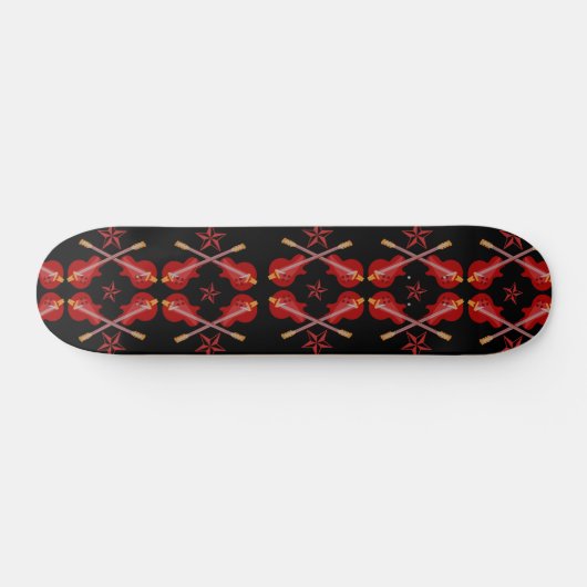 Rockabilly Argyle Skateboard (Horizontaal)