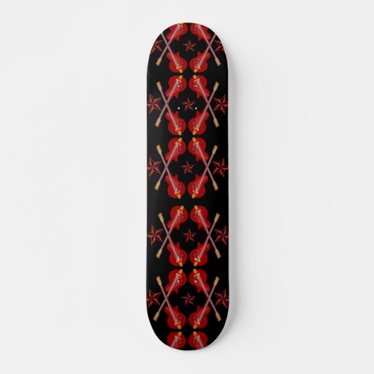 Rockabilly Argyle Skateboard (Voorkant)
