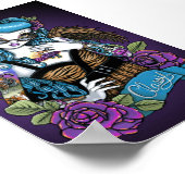 Rockabilly Baby Tattoo Angel Poster (Hoek)