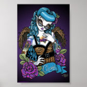 Rockabilly Baby Tattoo Angel Poster (Voorkant)