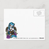 Rockabilly Baby Tattoo Leopard Angel Briefkaart (Achterkant)