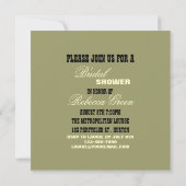 rockabilly bachelorette : een meisje met een achte kaart (Achterkant)