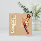 rockabilly bachelorette : een meisje met een achte kaart (Staand voorkant)