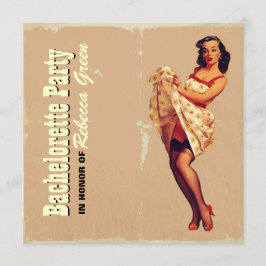 rockabilly bachelorette : een meisje met een achte kaart