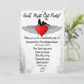 Rockabilly bachelorette kaart (Staand voorkant)