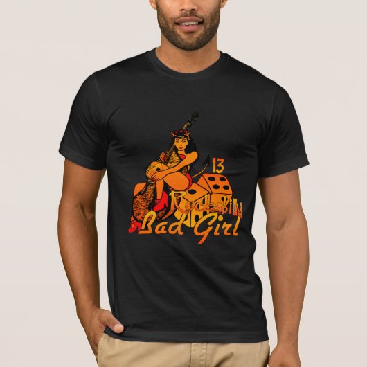 Rockabilly Bad Girl Shirt (Voorkant)