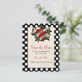 Rockabilly Bewaar de Datum Save The Date (Staand voorkant)