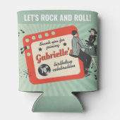 Rockabilly Birthday Party Blikjeskoeler (Achterkant)