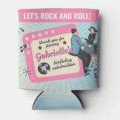 Rockabilly Birthday Party Blikjeskoeler (Voorkant)