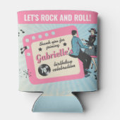 Rockabilly Birthday Party Blikjeskoeler (Achterkant)