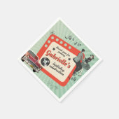 Rockabilly Birthday Party Servet (Hoek)