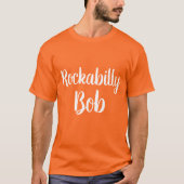 Rockabilly Bob retro tekst Orphan Black T-shirt (Voorkant)