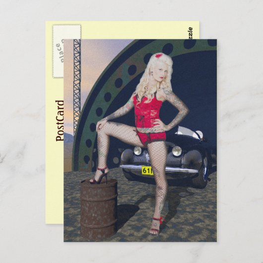 Rockabilly Briefkaart (Voorkant / Achterkant)