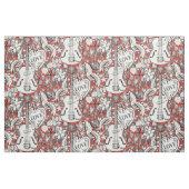 rockabilly chamsta stof (Fat Quarter)