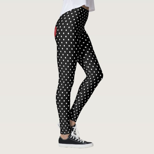 ROCKABILLY CHERRY LIVE POKE DOT LEGGINGS (Rechts)