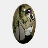 Rockabilly Couple Keramisch Ornament (Rechts)