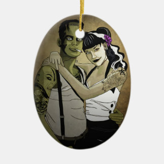 Rockabilly Couple Keramisch Ornament