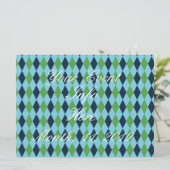 Rockabilly diamant plaid Thunder_Cove (Staand voorkant)