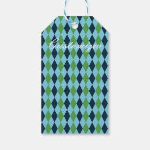 Rockabilly diamant plaid Thunder_Cove Cadeaulabel