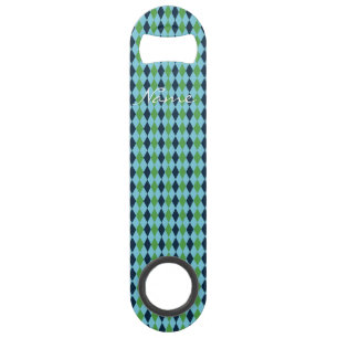 Rockabilly diamant plaid Thunder_Cove Speed Flessenopener
