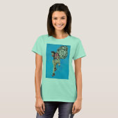  Rockabilly Fairy Stropdas-dye T-shirt voor dames (Voorkant volledig)