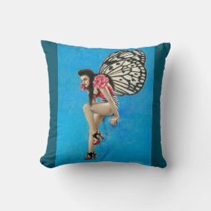  Rockabilly Fairy Throw Cushion Kussen