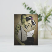 Rockabilly Frank en Bride Briefkaart (Staand voorkant)