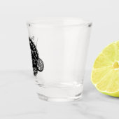 Rockabilly Garage Pin Up Meisje Shot Glas (Rechts)