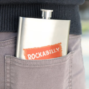 RockaBilly gescheurde roestvrij stalen kolf Flacon
