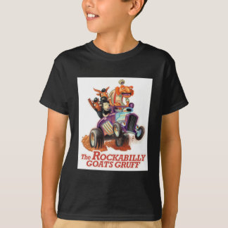Rockabilly Goats Gruff - Hot Rod Troll T-shirt