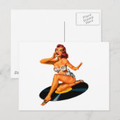 Rockabilly Goddess Briefkaart (Voorkant / Achterkant)