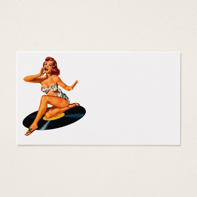 Rockabilly Goddess Visitekaartjes (Voorkant)