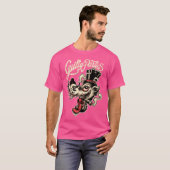 Rockabilly Greaser Wolf Man T-shirt (Voorkant volledig)