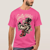 Rockabilly Greaser Wolf Man T-shirt (Voorkant)