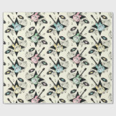 Rockabilly Guitar Party! over Ivoorkust Cadeaupapier (Vlak)