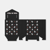 Rockabilly Halloween Skulls Cherries Favor Box Bedankdoosjes (Uitgevouwen)