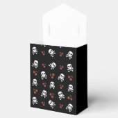 Rockabilly Halloween Skulls Cherries Favor Box Bedankdoosjes (Geopend)