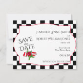 Rockabilly Hearts and Roos Wedding Save the Date (Voorkant)