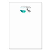 Rockabilly Hearts and Rose Place Card Kaart (Achterkant)