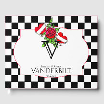 Rockabilly Hearts Roos bruiloft gastenboek