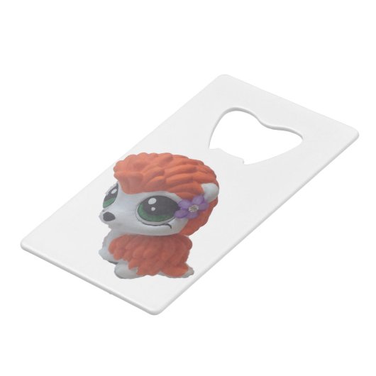 Rockabilly Hedegel Bottle Opener Creditkaart Flessenopener (Voorkant Gekanteld)